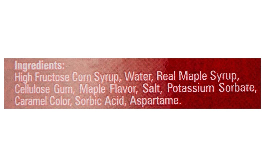 Abbie's Pancake Syrup (Original Real 2% Maple Syrup)   Bottle  710 millilitre